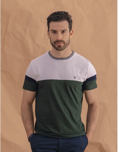 CAMISETA PANELADA RIBETE